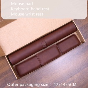 PU Leather <strong>Gaming</strong> <strong>Desk</strong> <strong>Mat</strong> with Scratch Proof Waterproof Wrist Guard Three-Piece Memory Foam Hand Rest Set for Office Home Use - Product Image 6