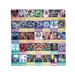 100 adet japon animesi tarzı kartları yu-gi-oh mavi gözler koyu sihirbaz belidia Obelisk Slifer Ra oynarken Diy kart çocuklar hediye