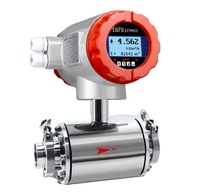 Flowmeter Magnetik Kimia Industri CE, Elektromagnetik Digital, Pengukur Aliran Air, Pengukur Panas 2 inci RS485 Hart