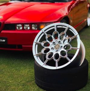 Cerchi in Lega Forgiati Personalizzati Argento Spazzolato 5x112 5x114.3 5x120 Design Intricato dei Raggi per <span class=keywords><strong>Estetica</strong></span> Migliorata 17-22 Pollici - Product Image 3