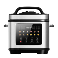 Cuisinière électrique à pression programmable de qualité supérieure, 6 L, 220 V, 1000 W, 14 en 1, en acier inoxydable, contrôle numérique, classe A+++, efficacité énergétique