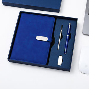 XP-Promos شعار مخصص A5 مخطط دفتر ملاحظات للمناسبة طقم صندوق هدايا مع قلم - Product Image 3