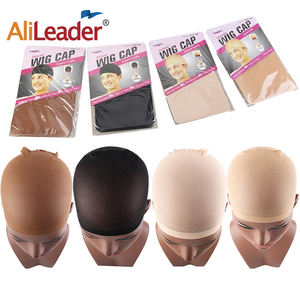 AliLeader vente en gros, emballage personnalisé, 2 pièces/sac, bonnet de bas de perruque pour la fabrication de perruques - Product Image 1
