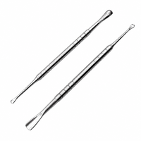 Pousse-cuticules professionnel en acier inoxydable 420, double extrémité, pour éliminer les peaux mortes, outils de manucure et pédicure pour salon et usage domestique