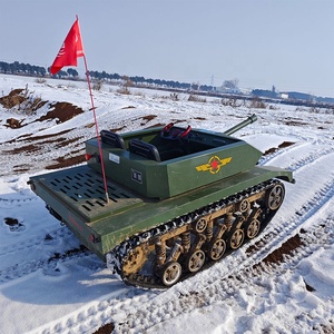 360 °   Mini Carro Armato Rotante per Paintball, Veicolo da Avventura Fuoristrada, Gioco di Tiro per Campeggio - Product Image 1