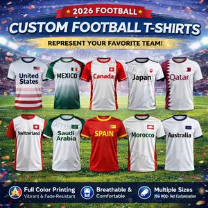 Sets de Regalo para Fanáticos del Día del Partido: Camiseta de Fútbol Personalizada, Bufanda, Gorro de Pescador y Bandera de Mano para Estadios, Bares Deportivos, Fiestas de Vídeo y Obsequios - Product Image 6