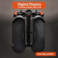 Mini stepper antidérapant avec pédales, capacité maximale 120 kg, affichage numérique et cordes