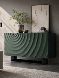 Consolle Moderna Minimalista in Legno Massello per Ingresso, Mobile Lussuoso per Corridoio, Credenza Multifunzionale per <span class=keywords><strong>Soggiorno</strong></span> - Product Image 1