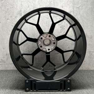 Rueda Forjada Bku 5X120 para <span class=keywords><strong>Lamborghini</strong></span> Aventador LP700 <span class=keywords><strong>SVJ</strong></span> Huracán <span class=keywords><strong>Murciélago</strong></span> Gallardo, 20 y 21 Pulgadas, Negro Brillante, Rueda de Aleación Personalizada - Product Image 4