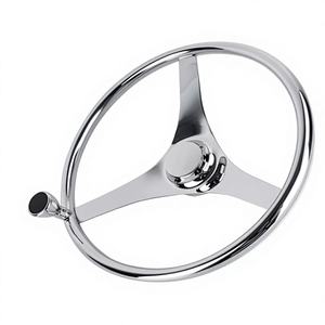 Volant de bateau en acier inoxydable de 15,5 pouces en gros, accessoires et quincaillerie pour yachts, volant de navire - Product Image 4