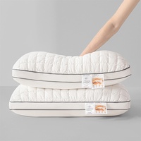 Oreiller de sommeil minimaliste en fibre de velours, qualité export, ultra-doux et moelleux comme un nuage, avec soutien cervical, lavable en machine, anti-déchirure des fibres.