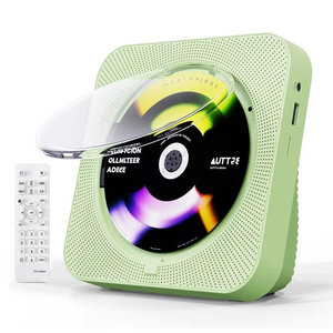 Lecteur CD portable BT 5.0 avec radio FM, USB, AUX, anti-skip, écran LED, télécommande sans fil, lecteur de musique HiFi pour la maison, directement de l'usine - Product Image 1