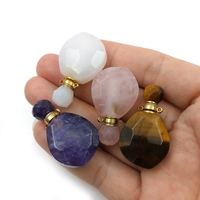 Vente en gros de bijoux pour dames, collier, pierre naturelle noire, améthyste, agate, cristal de quartz, pendentif essentiel, pendentifs de mode, breloques