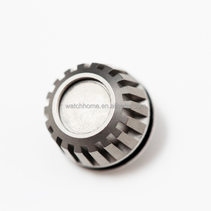 Couronne de montre personnalisée en acier inoxydable 316L, à visser, étanche, grande cannelure, pour montres mécaniques de plongée NH35 NH34, vente en gros de pièces. - Product Image 2