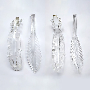 Lustre moderne en acier inoxydable avec pendentif en forme d'oiseau, grand modèle blanc à LED, télécommande, hauteur réglable pour salon, 2700K E26 - Product Image 2