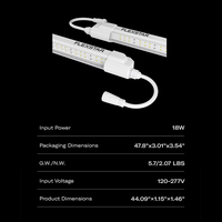 Flexstar 18W 4Ft Daisy-Chain Clone Led/T5 pour semis/clone