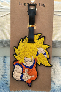 18 modèles d'étiquettes à bagages en PVC <span class=keywords><strong>DBZ</strong></span> imprimées en haute définition, en caoutchouc souple <span class=keywords><strong>3D</strong></span>, en plastique, étiquettes de valise de dessin animé d'anime - Product Image 3