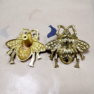 Factory Wholesale Hotel Villa Furniture Decoration Brass Bee Handle Wardrobe Drawer Cabinet <strong>Door</strong> <strong>Knobs</strong> Pulls - Product Image 2