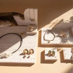 Thiết kế đơn giản tự nhiên travertine đá Vanity khay đá cẩm thạch phục vụ hội Đồng Quản Trị cho phòng tắm đồ trang sức Vanity khay - Product Image 5