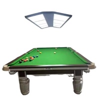Meja Snooker Batu Sabak Kelas Atas Profesional untuk Rumah, Indoor, Dapat Disesuaikan, Tahan Lama, Ukuran Standar 12ft, Dijual