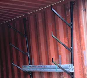 <span class=keywords><strong>Scaffale</strong></span> Regolabile Personalizzabile JH-Mech, Facile <span class=keywords><strong>da</strong></span> <span class=keywords><strong>Appendere</strong></span> e Rimuovere, Set <span class=keywords><strong>da</strong></span> 4 Pezzi, Robusto Rack in Acciaio al Carbonio Nero per Container - Product Image 4