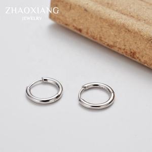 Pendientes de Aro de Plata de Ley 925 con Baño de Rodio, Joyería de Oro para Bodas, Dijes para Mujeres y Hombres, Regalo - Product Image 3