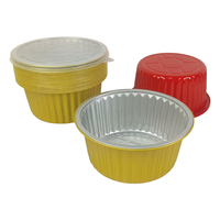 Bol rond en aluminium de 1370 ml, épaissi, résistant à la chaleur, jetable, pour emporter, pour barbecue, cuisson, restauration, emballage