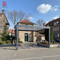 Auvent en aluminium pour extérieur, montage mural, imperméable, toit à persiennes motorisé, pergola, gazebo