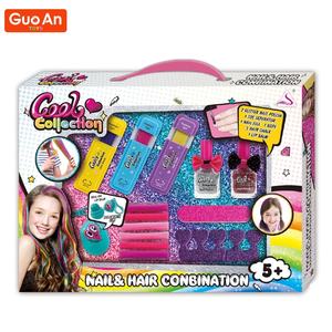 GUOAN TOYS, combinación de maquillaje de plástico ecológico, Kit cosmético de moda para niños y adolescentes, esmalte de uñas de peluquería - Product Image 1