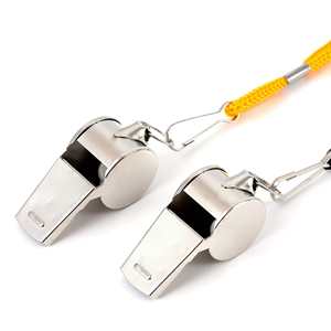 Sifflet d'arbitre multi-tonalités en acier inoxydable durable de haute qualité avec cordon pour les compétitions et l'utilisation sportive - Product Image 4