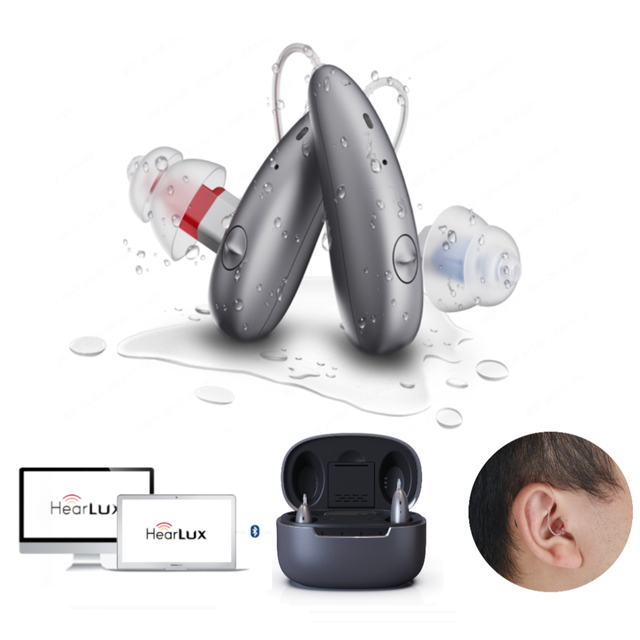 Jinghao Digital Rechargeable BTE Bluetooth Hearing Aid With Rechargeable Case