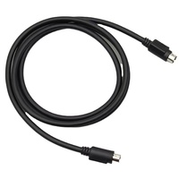 Longitud personalizada negro alto Compatible vehículo CCTV Mini Din 9 pines conector de aviación Mini Din extensión Cable de vídeo para ordenador