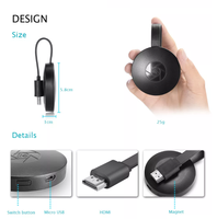 Barato Mirascreen G2 2,4G Wifi Android Smart TV Stick HD Anycast del receptor WiFi TV dongle