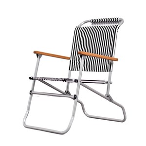 Sedia Pieghevole in Lega di Alluminio a Righe Retrò, Sedia Portatile per <span class=keywords><strong>Campeggio</strong></span> e Tempo Libero - Product Image 1