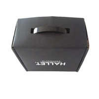Quantité minimale de commande bas échantillon gratuit valise en cuir PU poignée carton personnalisé pliant boîte-cadeau d'emballage de luxe