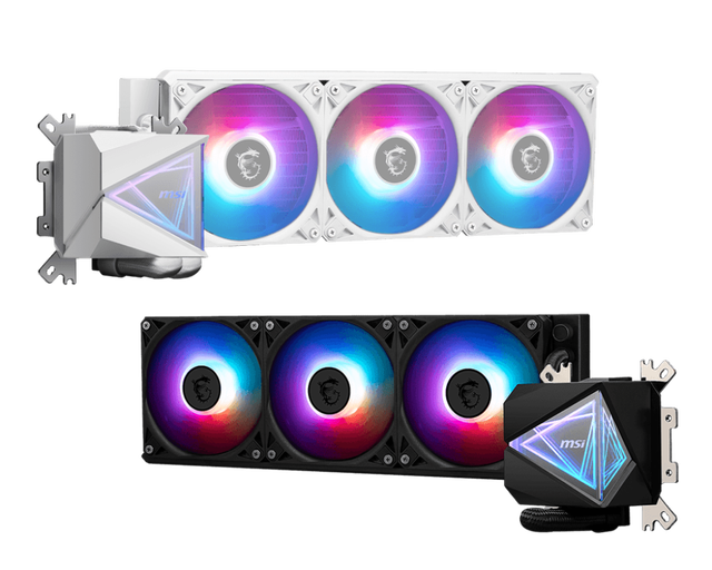 For MSI MAG CORELIQUID I360 360mm ARGB AIO CPU Liquid Cooler Black/White Stock. for Intel Gaming PC/ Desktop for Processor