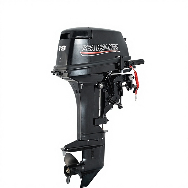 Compact High Performance Marine Outboard Motor 18HP Gasoline Engine Low Consumption Design