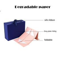 Caja popular de diseño personalizado, caja moderna corporativa de cartón duro para regalo con asa