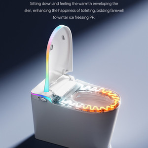 Inodoro <span class=keywords><strong>Inteligente</strong></span> de Lujo con Bidé Ergonómico, Apertura Automática por Sensor de Pie, Descarga Frontal, Impermeable y Luz Suave - Product Image 2