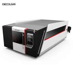 CNCColgar 6000 W JPT máquina de corte a laser de alta precisão 6020 fibra com plataforma de troca
