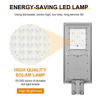 KCD tout-en-un LED IP65 éclairage extérieur 30w 60w 90w 120w 150w télécommande LED lampadaire solaire haute luminosité