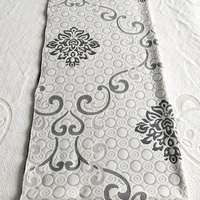 Tissu de matelas en jacquard tridimensionnel rétro floral effet soie, tricoté, antibactérien, respirant, achat en gros