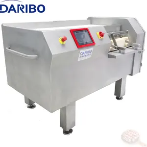 High-capacity fully automatic stainless steel frozen boneless beef cube cutting machine equipped with German motor