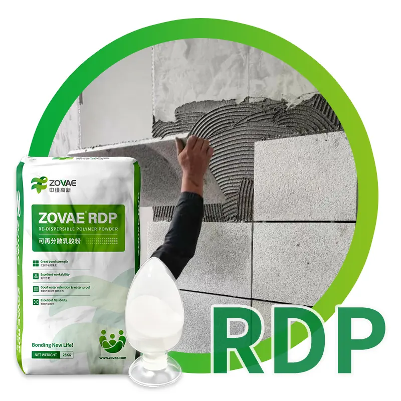 Hızlı sertleştirme çimentolu tamir harcı için RDP EVA emülsiyon tozu ZW-9032H RDP yeniden dağıtılabilir polimer toz