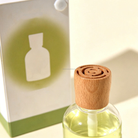 Vente en gros de bouteilles de diffuseur de roseau en verre vide de 80ml avec bouchon à bille de volatilisation de boue de diato