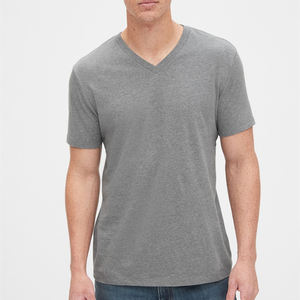 Exclusif été décontracté hommes col en V à manches courtes maillot chemise respirant léger vêtements de sport confortable t-shirts-blanc - Product Image 5