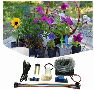 Kits d'arrosage, module d'irrigation automatique avec capteur d'humidité du sol, pompe à eau de jardin alimentée par USB, tuyau de 1/2 pouces en plastique - Product Image 3