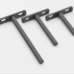 Soporte de Acero Oculto para Estante, Acabado en Zinc, para Gabinete de Cocina/Sala de Estar, Resistente al Agua, Fácil Instalación - Product Image 1