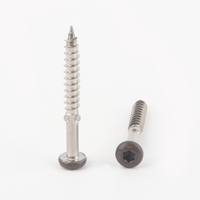 Vis à bois en acier inoxydable 304 à tête hexagonale Torx à filetage rapide, finition polie et cirée pour jardin, aménagement paysager, terrasse extérieure