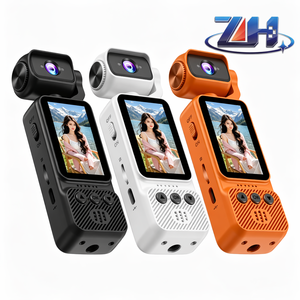 กล้องวีล็อกกิ้ง 4K รุ่นใหม่ 270 °   กล้องแอคชั่นพกพาแบบมุมมองกว้าง กล้องวิดีโอแบบมือถือ สำหรับ TikTok Vlog - Product Image 1
